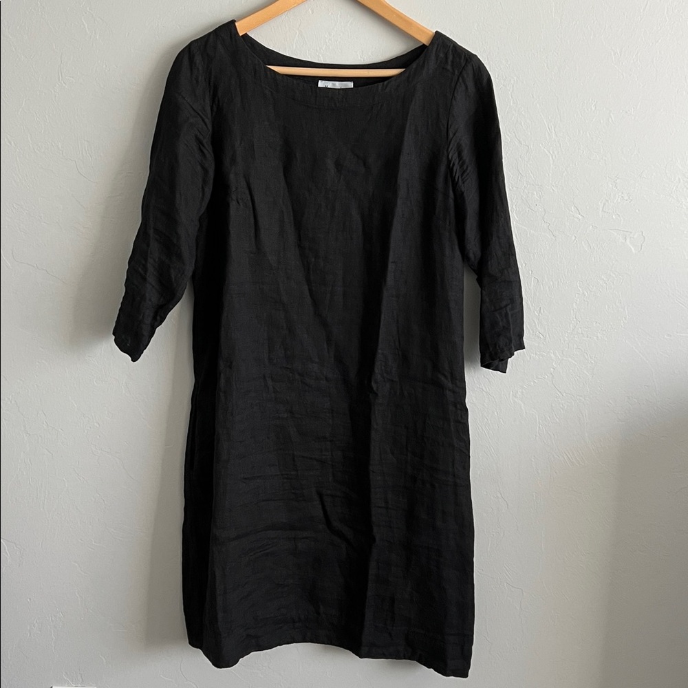 100% Linen Midi Dress